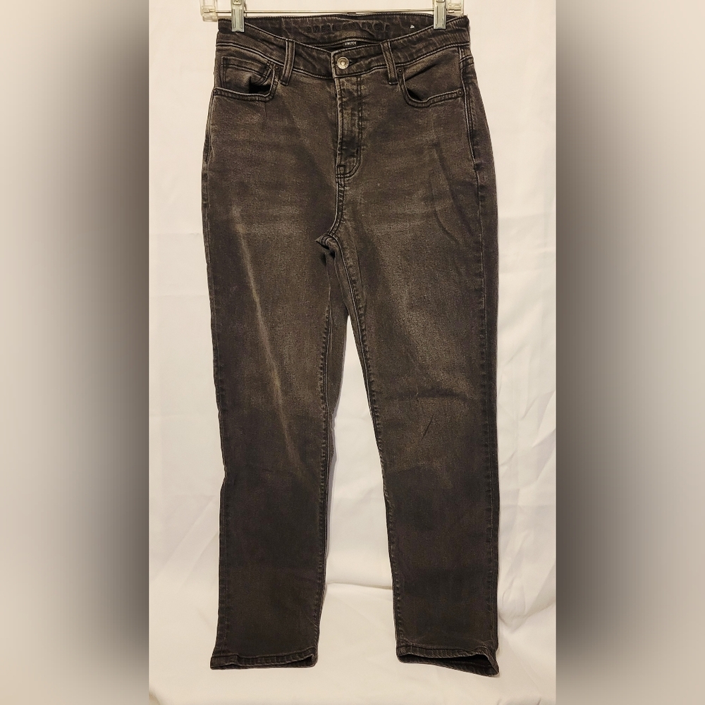 🖤AMERICAN EAGLE SZ 2 Women's Black Jeans Stretch WELL WORN
